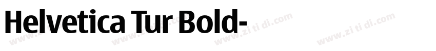 Helvetica Tur Bold字体转换